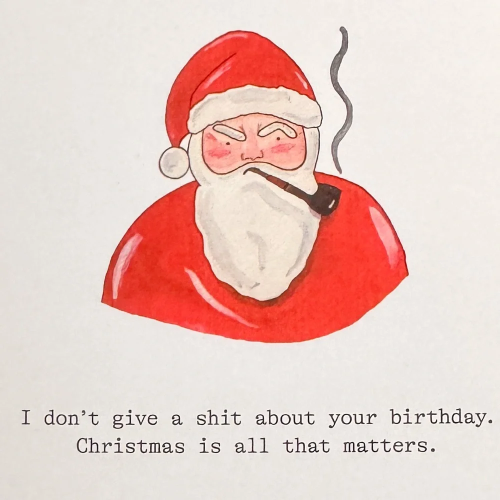 3/$10 Greeting Card from Cards Against Humanity - Birthday Santa